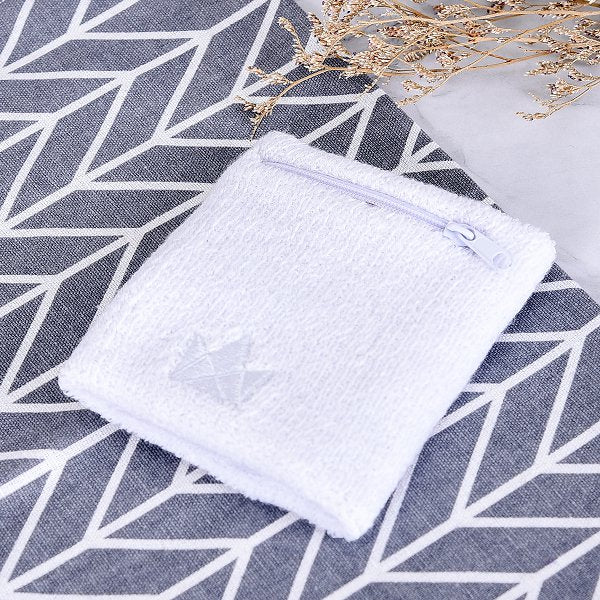 拉鍊式棉質運動腕帶