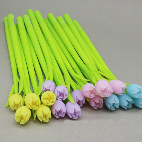 鬱金香變色矽膠廣告筆