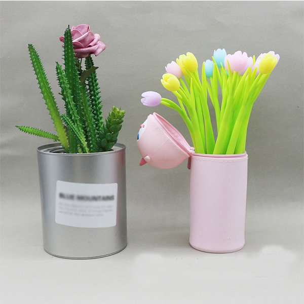 鬱金香變色矽膠廣告筆