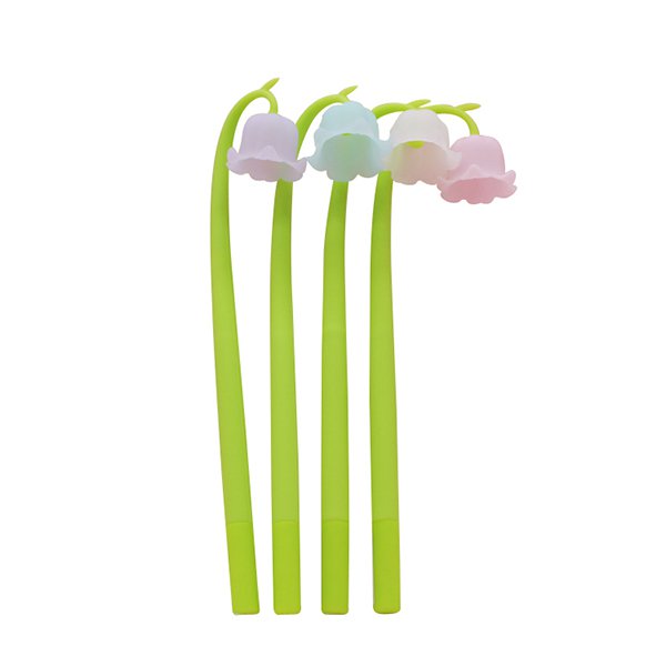 鈴蘭花變色矽膠廣告筆