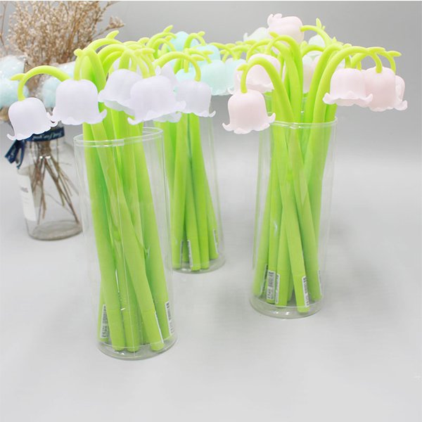 鈴蘭花變色矽膠廣告筆