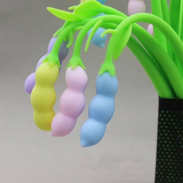 碗豆變色矽膠廣告筆