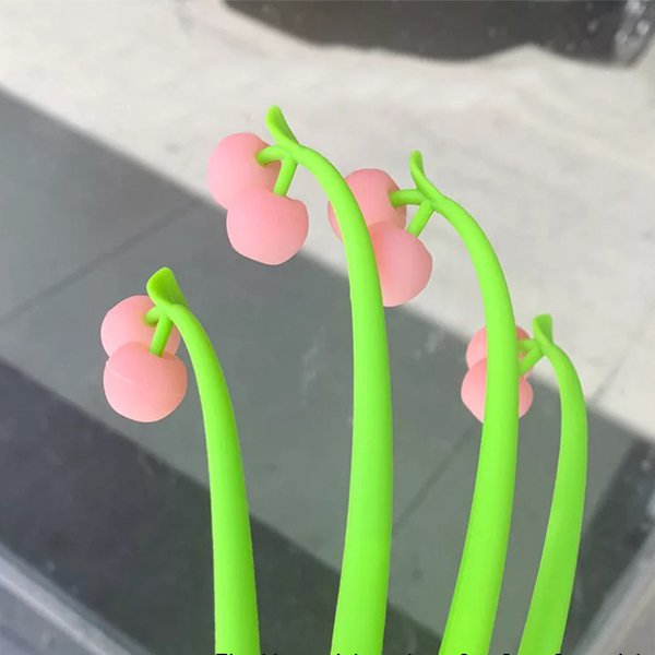 櫻桃變色矽膠廣告筆