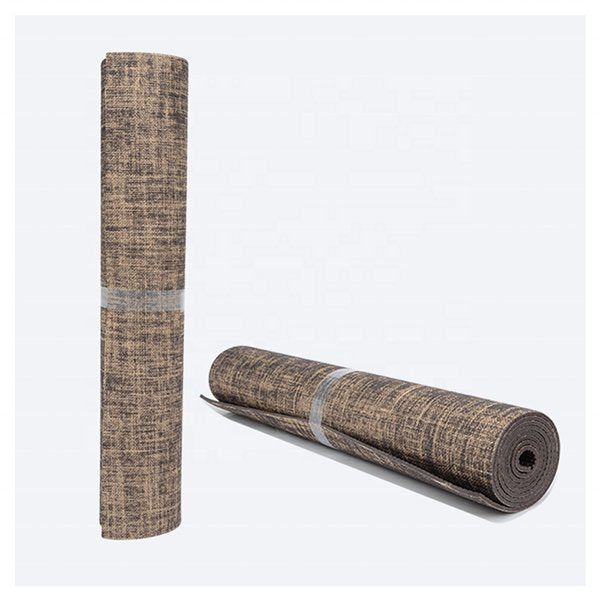 5mm天然好清洗黃麻PVC瑜伽墊