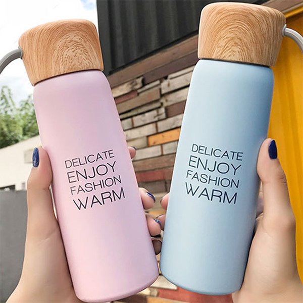 矽膠提繩韓風簡約保溫瓶