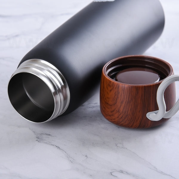 矽膠提繩韓風簡約保溫瓶