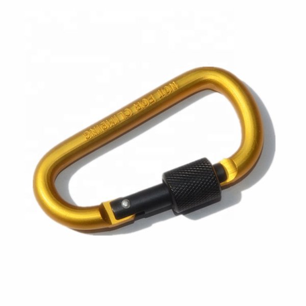 2合1不銹鋼D字形螺絲鎖扣登山扣