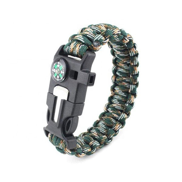 多功能戶外求生尼龍編織手鍊
