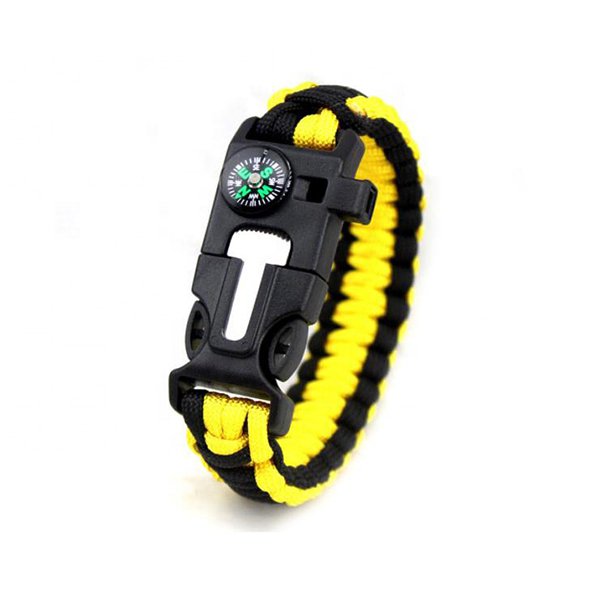多功能戶外求生尼龍編織手鍊