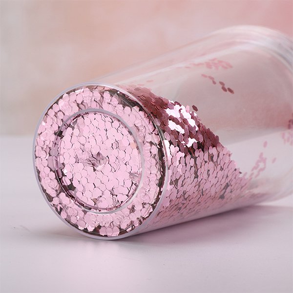 亮粉吸管塑膠杯