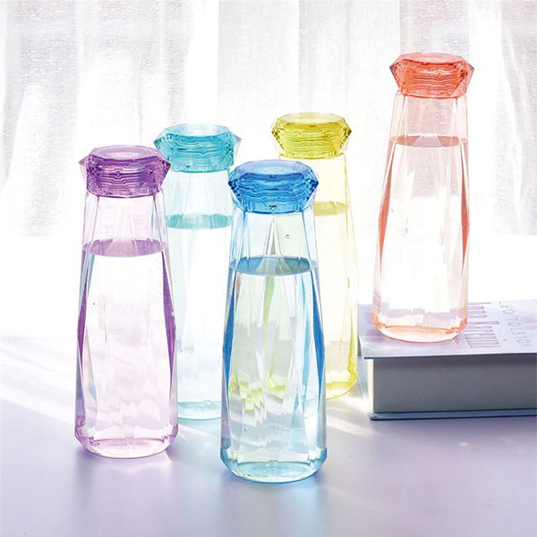 630ml透明鑽石杯蓋水瓶