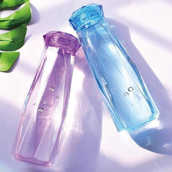 630ml透明鑽石杯蓋水瓶