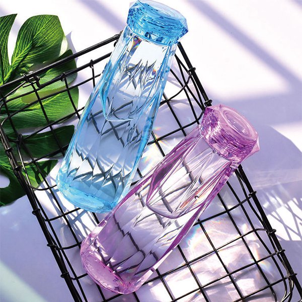 630ml透明鑽石杯蓋水瓶