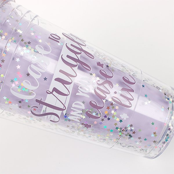 480ml塑膠吸管杯