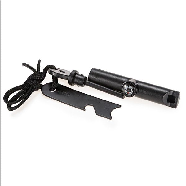 5合1多功能戶外塑膠鎂棒打火石