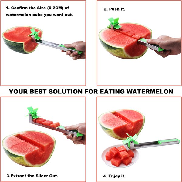 風車西瓜切塊機-不銹鋼水果刀
