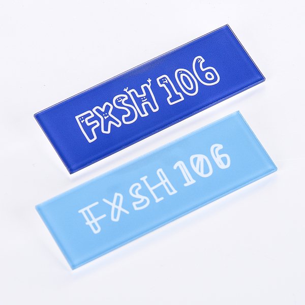 長方形別針胸牌