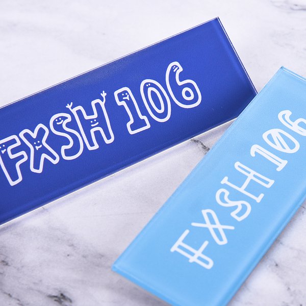 長方形別針胸牌