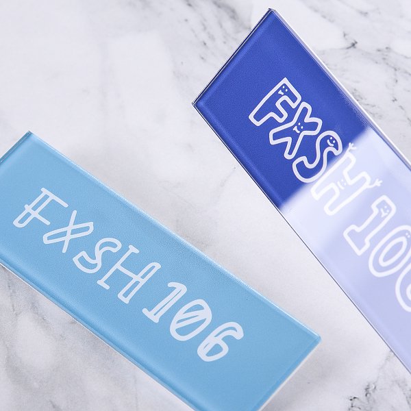 長方形別針胸牌