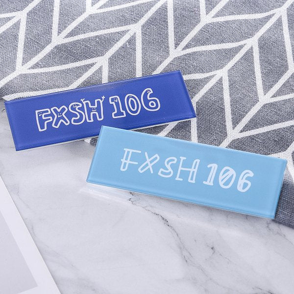 長方形別針胸牌