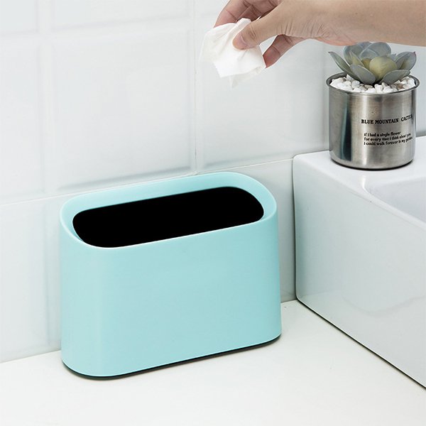 橢圓形PP迷你桌面垃圾桶