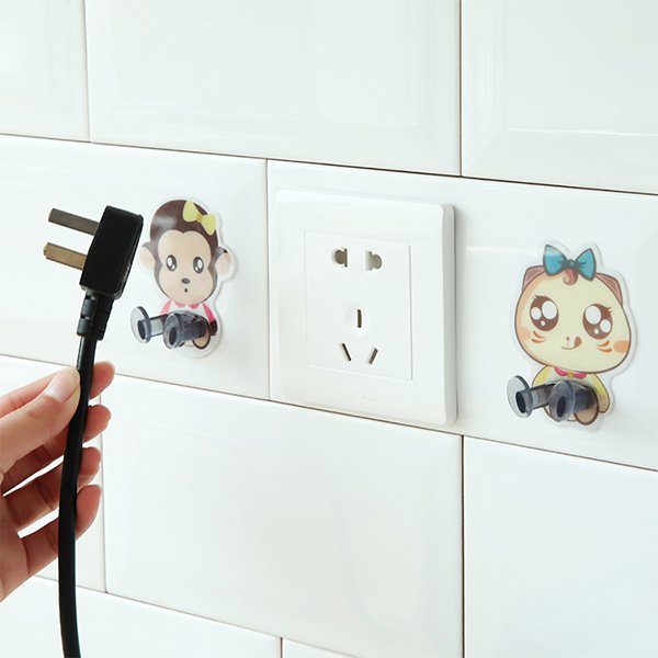 多功能無痕插頭掛鉤架