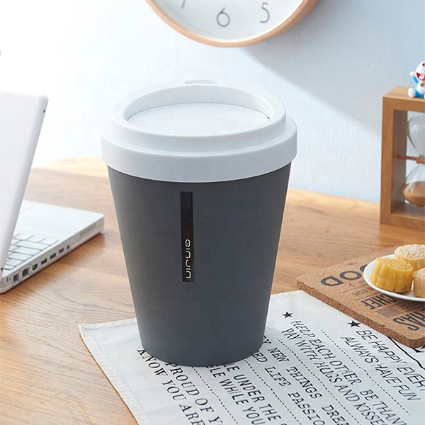 咖啡杯造型PP迷你桌面垃圾桶