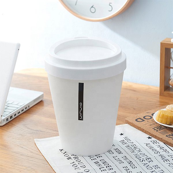 咖啡杯造型PP迷你桌面垃圾桶