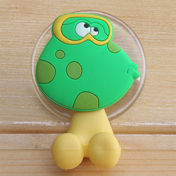 矽膠動物吸盤牙刷架