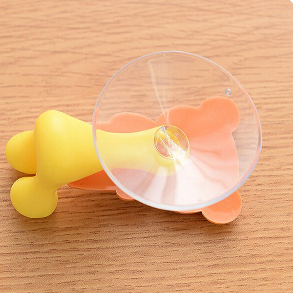 矽膠動物吸盤牙刷架