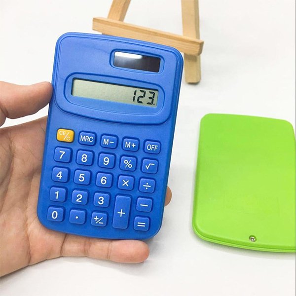 迷你彩色8位數太陽能計算機