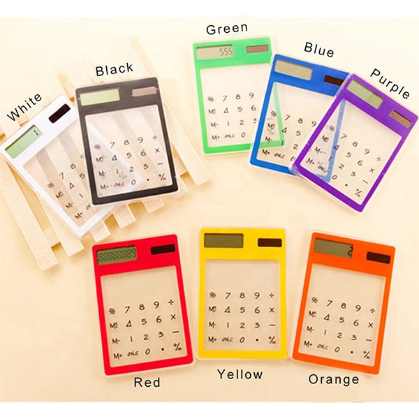 透明觸控8位數太陽能計算機