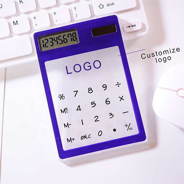 透明觸控8位數太陽能計算機