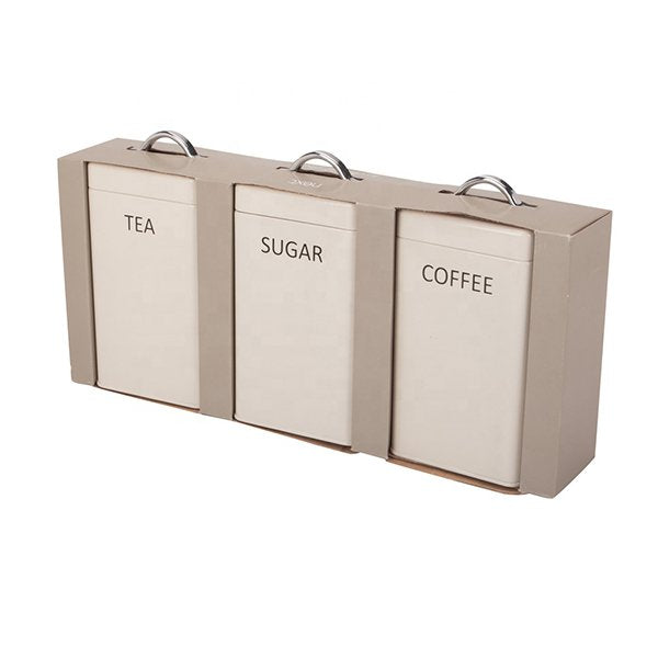 3入組金屬咖啡密封罐