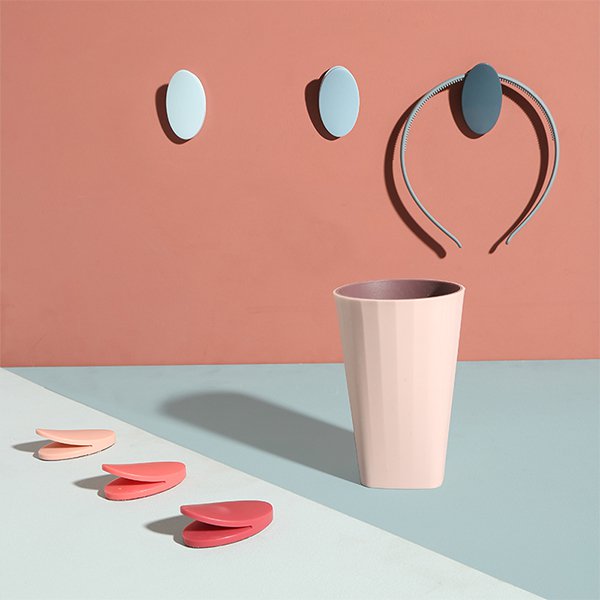 多功能ABS掛勾-3入組漸層色系掛勾