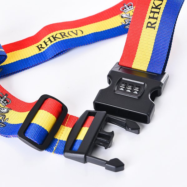 密碼鎖水平行李帶-黑色塑料扣頭