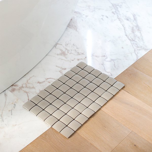 可摺疊珪藻土除臭吸水浴室踩腳墊