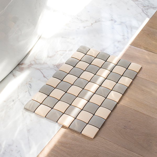 可摺疊珪藻土除臭吸水浴室踩腳墊