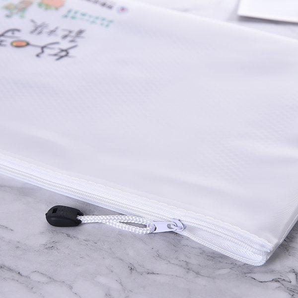 PVC雙層防水拉鍊文件袋