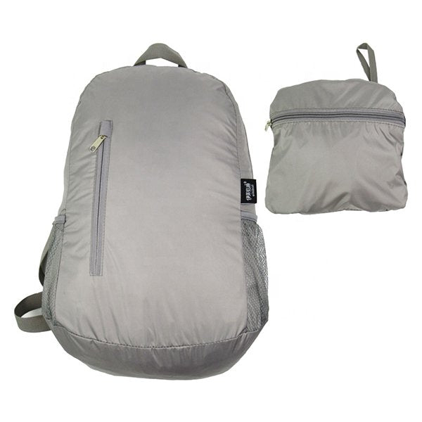 側拉鍊可摺疊防水聚酯纖維後背包