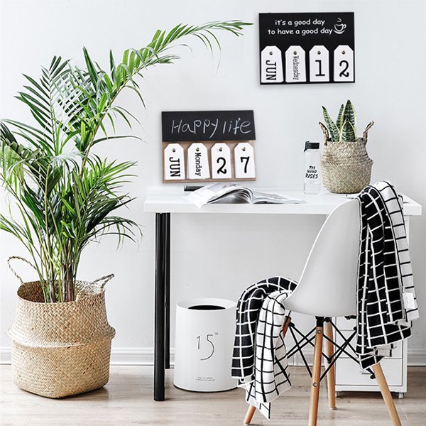 現代紙卡式木製萬年曆