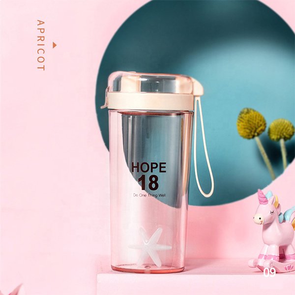 400ml矽膠提把運動搖搖杯