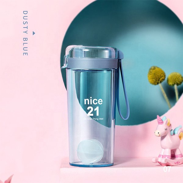 400ml矽膠提把運動搖搖杯