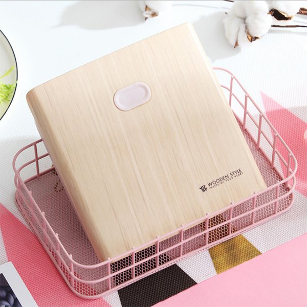 仿木紋分隔便當盒