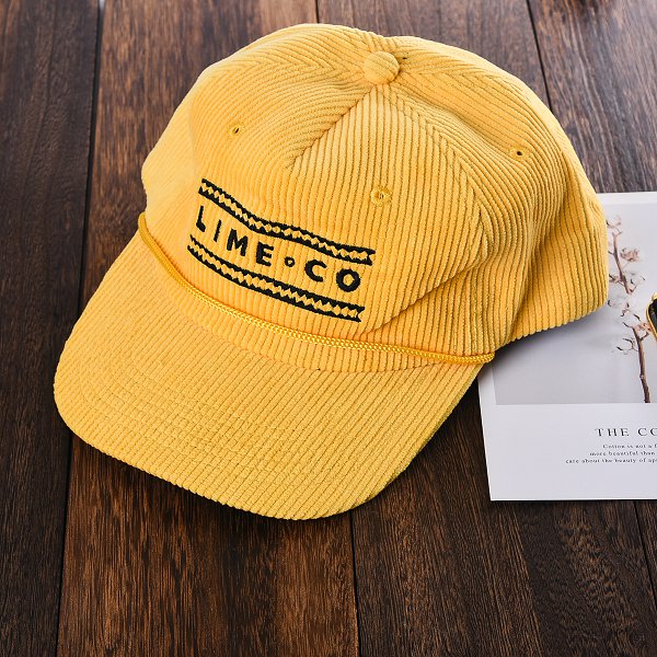 5面板塑料七眼排扣絨製棒球帽