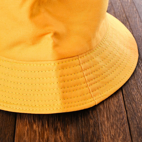 雙面戴棉製漁夫帽-雙面電繡