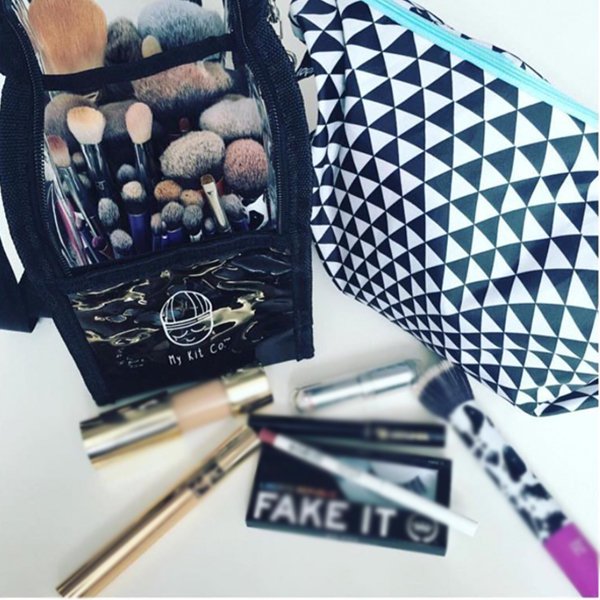 可背式PVC透明化妝袋