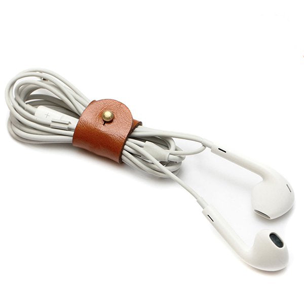 簡約PU皮革扣式集線器