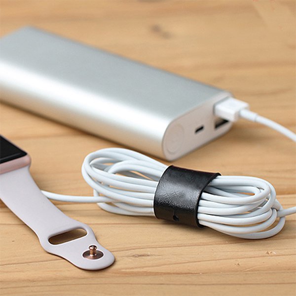 簡約PU皮革扣式集線器