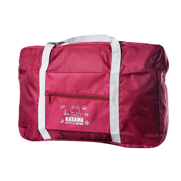 牛津布配色拉鍊防水摺疊拉桿旅行袋